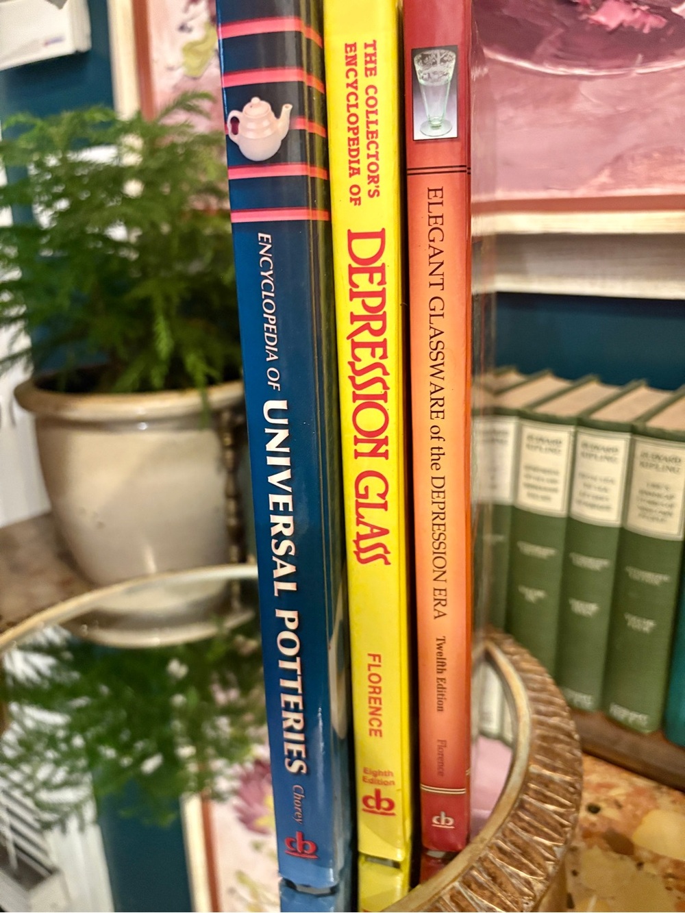Set of 3 Collector's Book - Vintage Glass and Pottery Reference